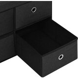 vidaXL Sklopiva klupa za pohranu crna 76x38x38 cm od umjetnog platna | shoptok.hr