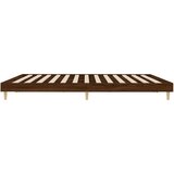 vidaXL Posteljni okvir rjav hrast 120x200 cm inženirski les | Shoptok.si