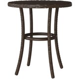  3-dijelni bistro set s jastucima smeđi od poliratana - Smeđa i krem 1 | shoptok.hr