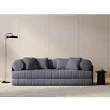 Cosmopolitan Design Temno siva raztegljiva sedežna garnitura iz tkanine bouclé 206 cm Kemi – | Shoptok.si