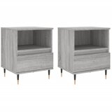 Maison Chic Dvo delni komplet Nočne omarice - Nočne mize siva sonoma 40x35x50 cm inženirski les, (21690596) | Shoptok.si