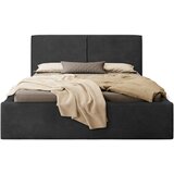 MID.YOU OBLAZINJENA POSTELJA 140 cm x 200 cm , les, tekstil, leseni material barve grafita | Shoptok.si