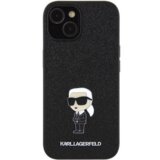  originalen karl lagerfeld ovitek KLHCP15SGKNPSK za iphone 15 črn ovitek z bleščicami - glitter iml nft iconic | Shoptok.si