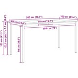  Stol za bar Prirodna 110 x 55 x 105 cm Čvrsto borovo drvo | shoptok.hr