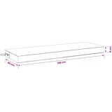  Jastučić za klupu SOEST 100% poliester Siva 120 x 40 x 8 cm | shoptok.hr