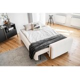 ELTAP Kremno bela raztegljiva/s prostorom za shranjevanje sedežna garnitura iz tkanine bouclé 244 cm Arcadova – | Shoptok.si