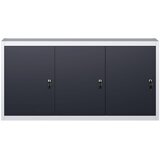  Zidni ormarić za alat u industrijskom stilu metalni sivo-crni | shoptok.hr