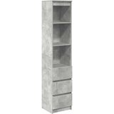  Visoka ploča beton siva 37,5x35x180 cm izrađeno drvo | shoptok.hr