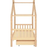 vidaXL Otroški posteljni okvir s predali trdna borovina 90x200 cm | Shoptok.si