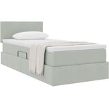  Krevet s od storage s madracem Svijetlo siva 90 x 200 cm Baršun | shoptok.hr