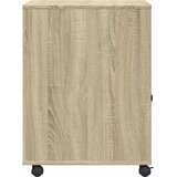 vidaXL Stojalo za tiskalnik s kolesi sonoma hrast 60x50x67 cm | Shoptok.si