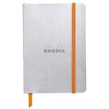  Notes A6, Rhodiarama soft, s gumicom, diktando crte, silver | shoptok.hr
