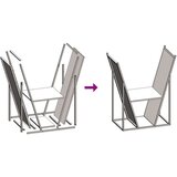 vidaXL stojalo za drva belo 69,5x35x81 cm hladno valjano jeklo | Shoptok.si