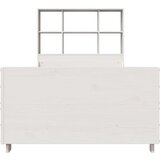  Krevet s regalom za knjige bez madraca bijeli 90x190 cm od drva - Bijela 90 x 190 cm | shoptok.hr