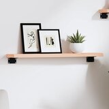 vidaXL Stenska polica 60x10x2 cm neobdelana trdna hrastovina | Shoptok.si