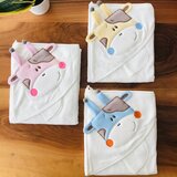 BABYLINE Ručnik pamuk Žirafa 85x85 cm, roza | shoptok.hr