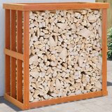 vidaXL Vanjski držač za cjepanice voštano smeđi 109x52x106 cm borovina | shoptok.hr