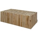  Klubska mizica iz prave tikovine 90x50x35 cm Cene