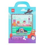 Origami PAPIR DELI 3D 1/10 tema AUTIĆI 83611 | ePonuda.com