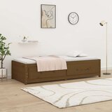  dnevna postelja medeno rjava 80x200 cm trdna borovina, (20723407) | Shoptok.si