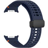INF Združljivost s Samsung Watch 8/8 Classic: Magnetni silikonski pašček z luknjami Blue, (5000085975) | Shoptok.si