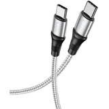 kabel tipa C na tip C Exquisite Power Delivery PD 100W X50 2 metra sivi