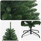  Umjetno božićno drvce s nogom 240 cm PVC Srednja zelena | shoptok.hr