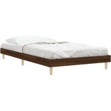  Okvir kreveta bez madraca smeđa boja hrasta 90 x 200 cm drveni | Eponuda.com