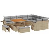 Sjedeća garnitura za vrt 12 kom. 11-Broj sjedala Bež 100 x 100 x 71 cm | shoptok.hr