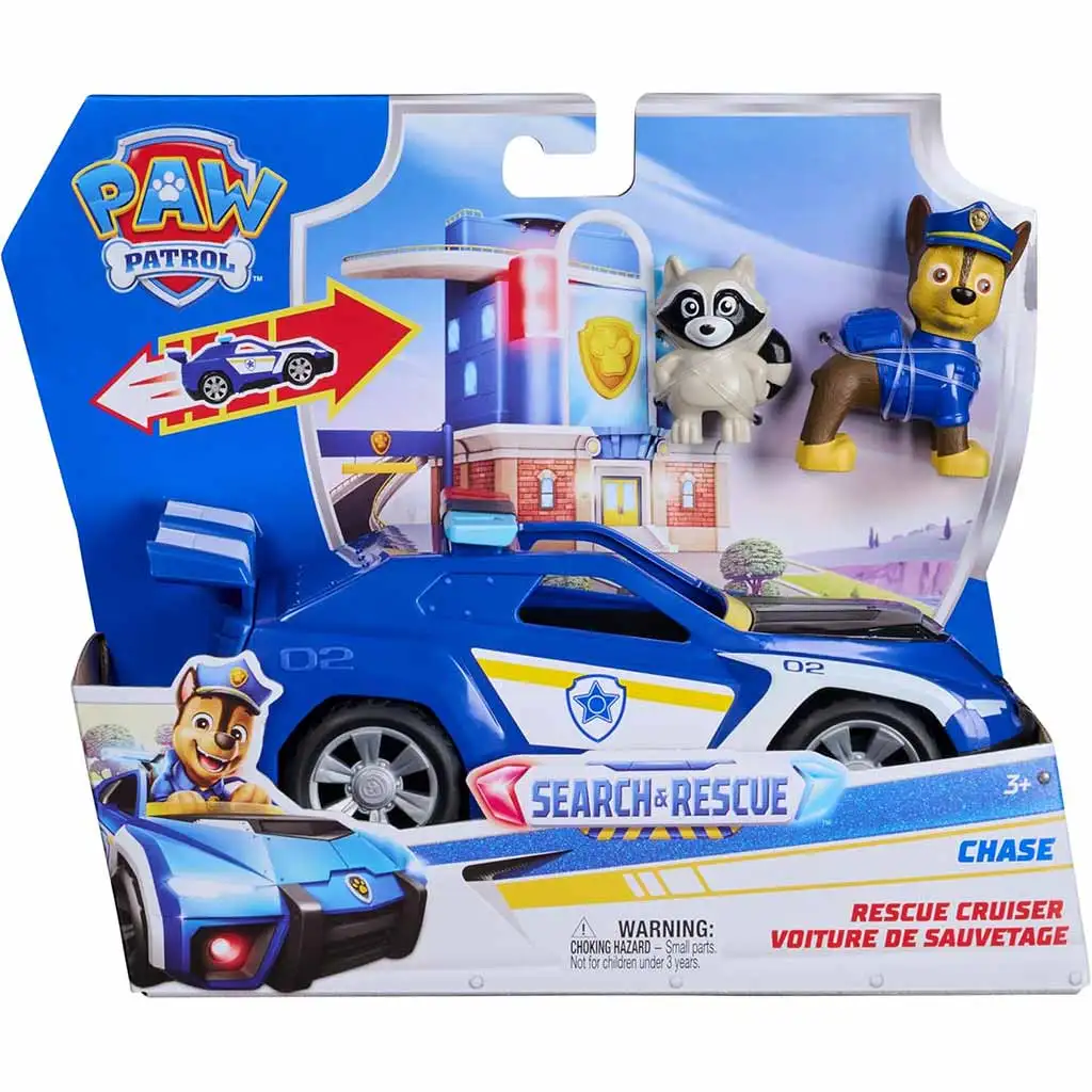 Paw Patrol: Search &amp, Rescue autić na navijanje s figurom Chasea -