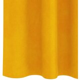  Crne zavjese s trakama 2 kom Mustard žuta pliš | shoptok.hr