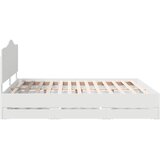  Krevetna konstrukcija Bijeli 180 x 200 cm Inženjersko Drvo | shoptok.hr