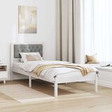  Okvir za krevet Svijetlo siva 80 x 200 cm tkanina | shoptok.hr