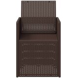  Vrtne stolice za blagovanje 2 pcs Smeđa PP | shoptok.hr