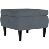 Furnova Stolček z lesenimi nogami temno siv žamet, (21954107) | Shoptok.si