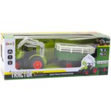 Traktor na daljinsko upravljanje s prikolicom i grabilicom - zeleni | shoptok.hr