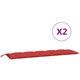  The Living Store Blazina za vrtno klop 2 kosa rdeča 180x50x7cm oxford tkanina - Blazina Za Vrtno Klop, (21445954) | Shoptok.si