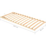 vidaXL podnica za krevet s 13 letvica podesiva 90 x 200 cm | shoptok.hr