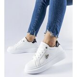 Gemre White sneakers with rhinestone appliqué Fairfax | Shoptok.si