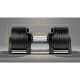 Rebel Active automatski podesivi uteg od lijevanog željeza 36 kg, podesive težine po 2 kg | shoptok.hr
