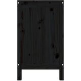  Kutija za rublje crna 88,5 x 44 x 76 cm od masivne borovine | shoptok.hr