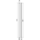  Redo 01-2767 - LED zidno svetlo PLOT LED/35W/230V 120 cm crno | Eponuda.com