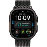 Apple Watch Ultra 4 Milanaise Črna pasu: MJAV4QF/A Velikost Srednja 49mm Črna titanova škatla | Shoptok.si