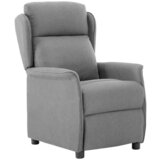 vidaXL Naslonjač na ležanje Svetlo siva 67.5 x 93.5 x 101.5 cm blago | Shoptok.si