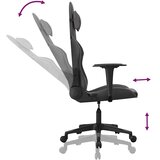  Igraća stolica crno-siva od umjetne kože | shoptok.hr