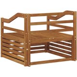  Set vanjskih sofa Čvrsto drvo akacije Prirodna - Prirodna Nagnuto | shoptok.hr