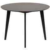 Actona crni blagovaonski stol u hrastovom dekoru Acton Roxby, ø 105 cm | shoptok.hr