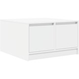  Stol za kavu s ladicama bijeli 70,5x70x40 cm | shoptok.hr