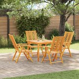  Vrtna stolica 4 pcs Smeđa 57 x 72 x 109 cm Čvrsto drvo akacije | shoptok.hr