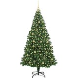vidaXL Umestno božično drevo Zelena 210 cm PVC, jeklo in plastika | Shoptok.si